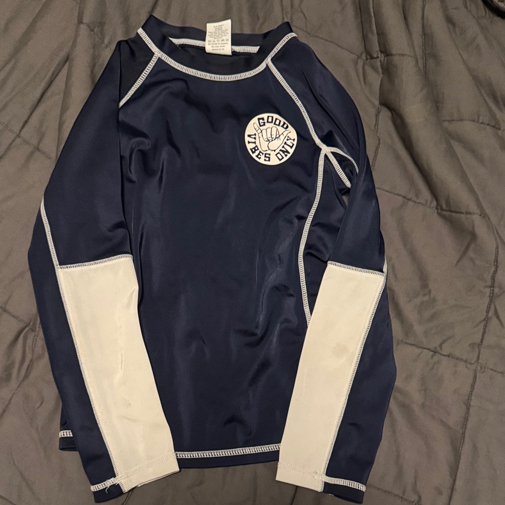 Gymboree Navy and White Rash Guard